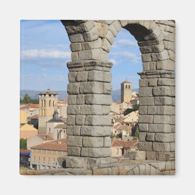 Segovia, Spanien är en av Unescos världsarvsplatse Magnet (Framsidan)