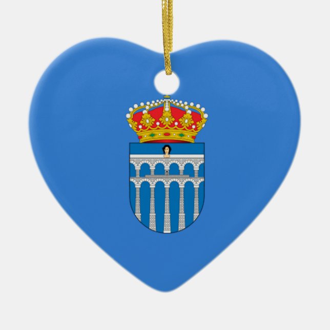 Segovia (Spanien) Julgransprydnad Keramik (Framsidan)