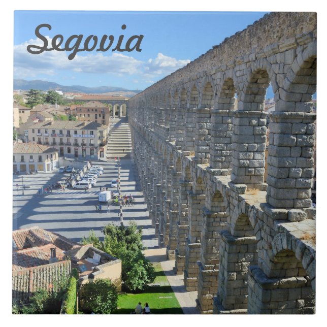 Segovia Spanien Kakelplatta (Framsidan)
