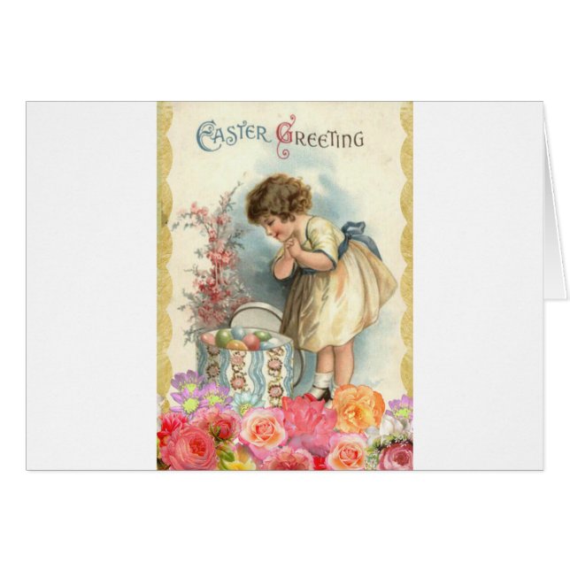 segrande påskägg hälsningskort (Framsidan Horizontal)