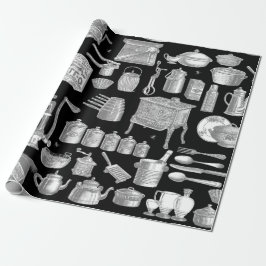 segrande vintage antika kökskockleksaksbricka presentpapper