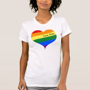 Segrar för regnbågehjärtakärlek t shirt