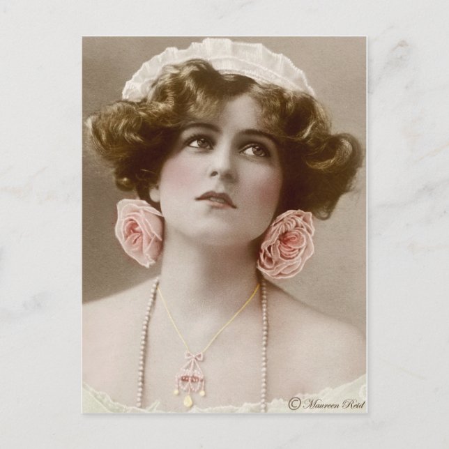 segrare Edwardian Sepia Hand Tved Postcard 10 Vykort (Framsida)