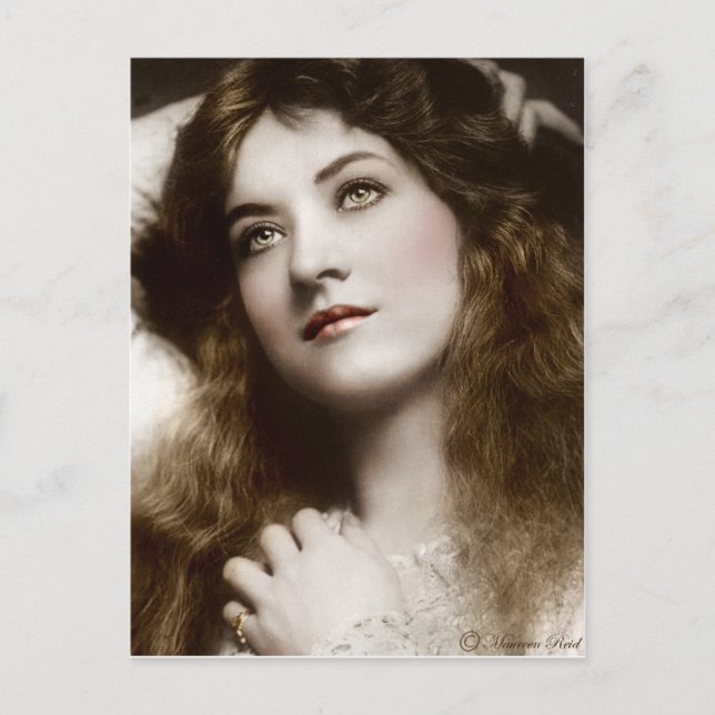 segrare Edwardian Sepia Hand Tved Postcard 13 Vykort (Framsida)