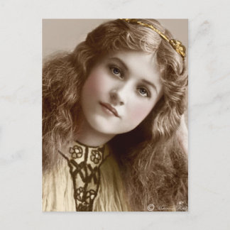 segrare Edwardian Sepia Hand Tved Postcard 15 Vykort