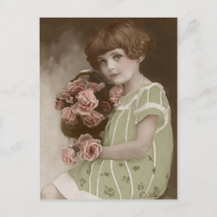 segrare Edwardian Sepia Hand Tved Postcard 8 Vykort