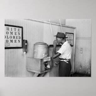 Segregated Drinking Fontän 1939 - Civil Höger Poster