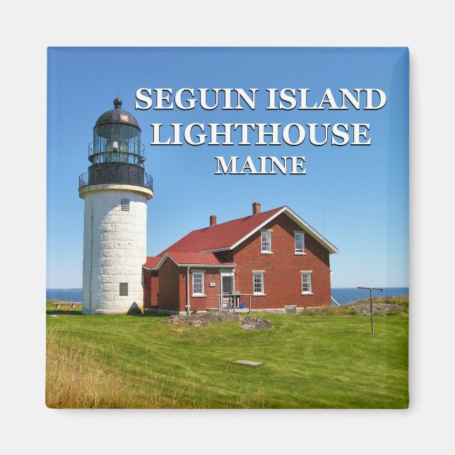 Seguin Island fyr, Maine Magnet (Framsidan)
