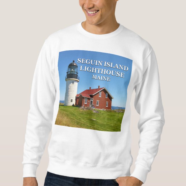 Seguin Island fyr, Maine Sweatshirt (Framsida)