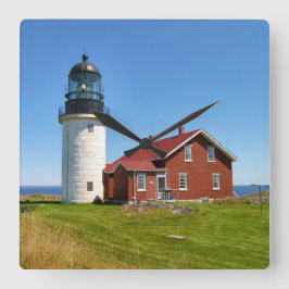 Seguin Island fyr, Maine Wall Clock Fyrkantig Klocka