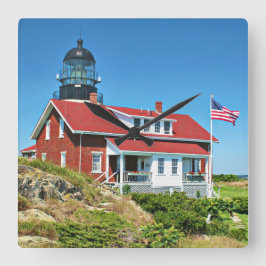 Seguin Island fyr, Maine Wall Clock Fyrkantig Klocka