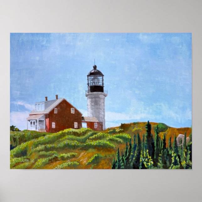Seguin Island fyr Poster (Framsidan)