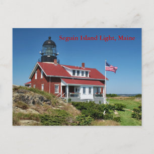 Seguin Island Light, Maine Postcard Vykort