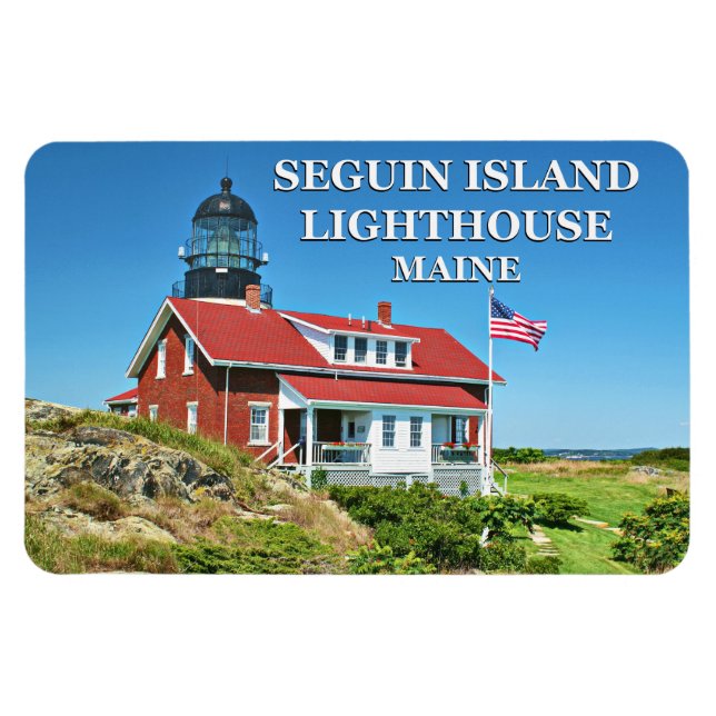 Seguin Island Lighthouse, Maine Flexi Magnet (Horisontell)