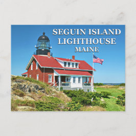 Seguin Island Lighthouse, Maine Postcard Vykort