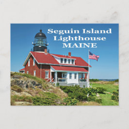 Seguin Island Lighthouse, Maine Postcard Vykort
