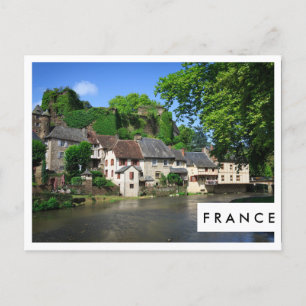 Segur-le-Chateau i Frankrike white ram vycard Vykort