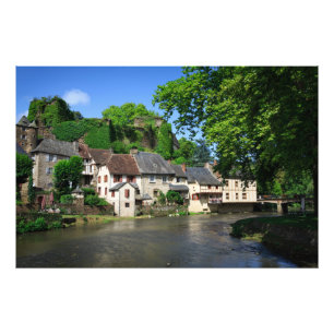 Segur-le-Chateau i frankrikefototryck Fototryck