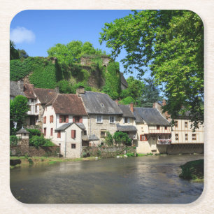 Segur-le-Chateau i frankrikekustfartyg Underlägg Papper Kvadrat