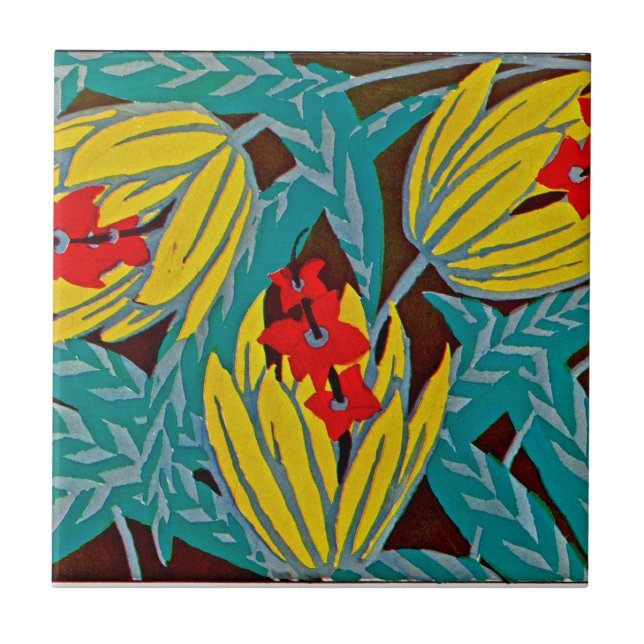 Seguys art déco #12 på Emporio Moffa Kakelplatta (Framsidan)