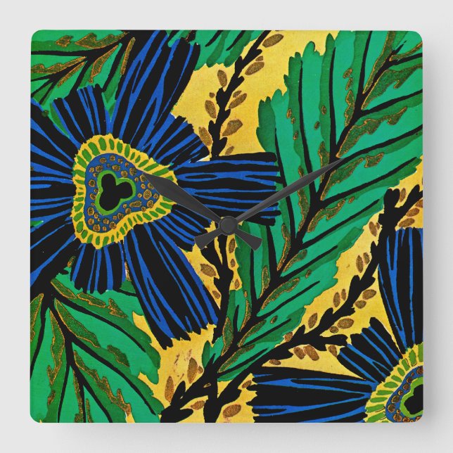 Seguys Art Deco #3 på Emporio Moffa Fyrkantig Klocka (Framsida)