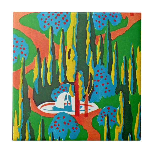 Seguys Art Deco #6 på Emporio Moffa Kakelplatta (Framsidan)