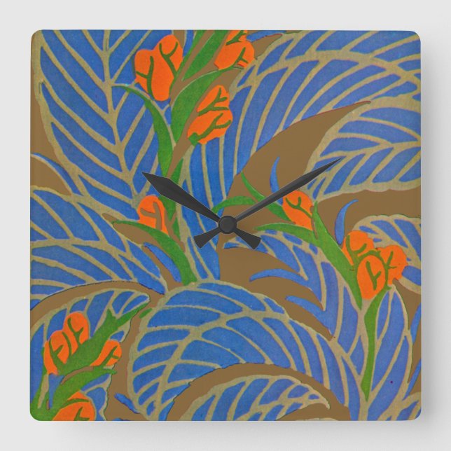 Seguys Art Deco #9 på Emporio Moffa Fyrkantig Klocka (Framsida)