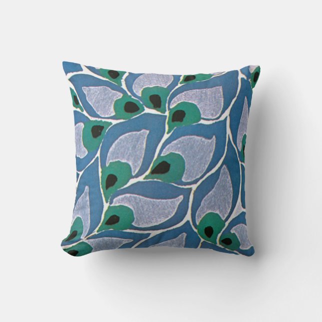 Seguys Art Deco Peacock - Pillow Kudde (Framsida)