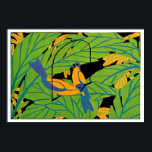 Seguys Art Deco Tropical Birds Poster<br><div class="desc">Eugène. Séguy var Fransk entomolog vid Museum National d'Histoire Naturelle och medlem av Fransk Academy of Science. Han har gjort en serie utskrifter som sammanför vetenskapens och de dekorativa konstnärernas fält. Exotiska exemplar av fjärilar, insekter och botaniska ämnen framställs i pulserande färg och mycket vetenskapliga detaljer, ofta förstorade för att...</div>