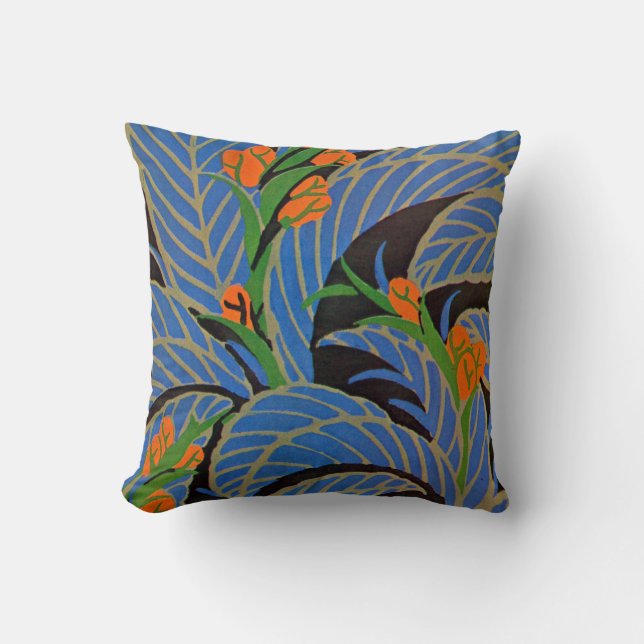 Seguys Art Deco Tropical Natt Kudde (Framsida)