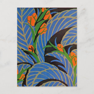 Seguys Art Deco Tropical Natt - vykort