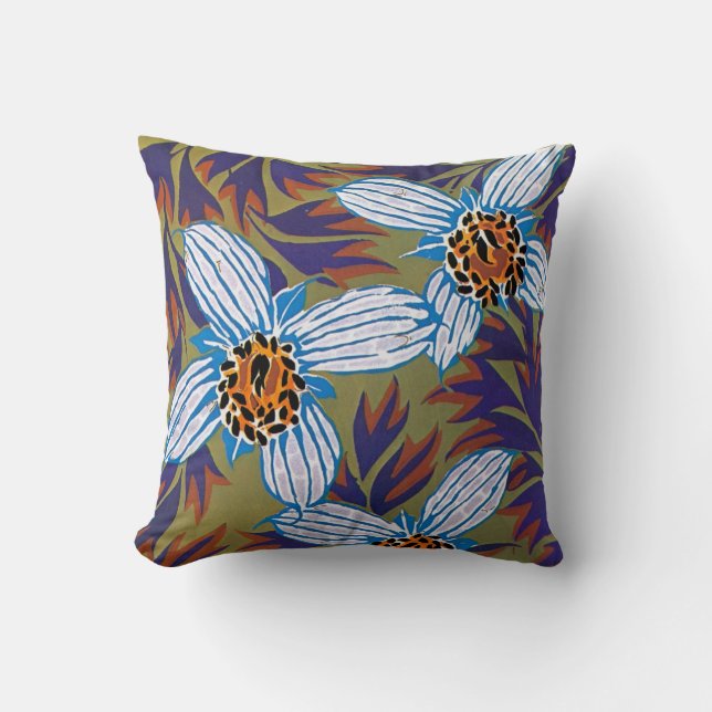 Seguys Art Deco White Flower - Pillow Kudde (Framsida)