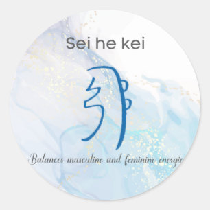 Sei He Ki Reiki Healing Symbol Runt Klistermärke