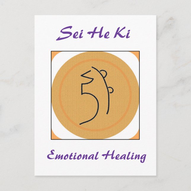 Sei He Ki Reiki Symbol Vykort (Framsida)