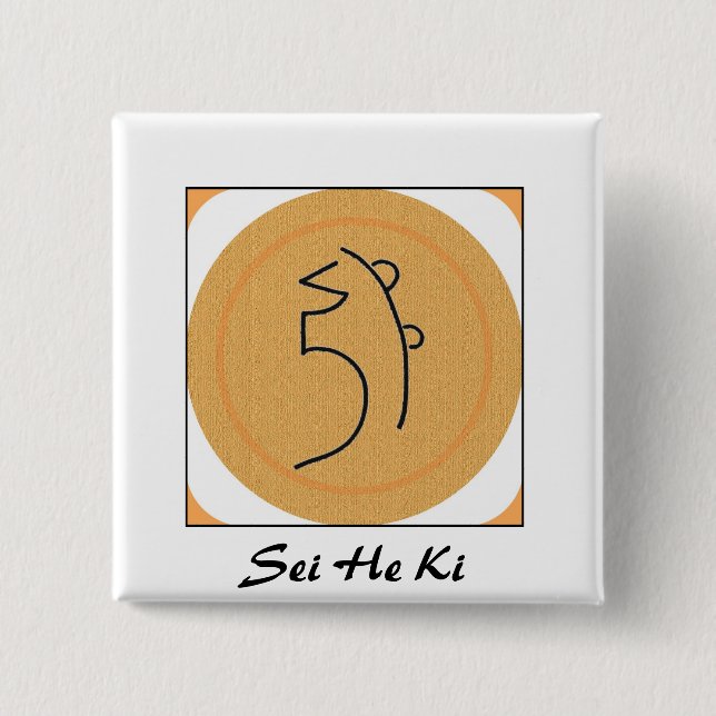 Sei honom Ki Reiki symbol Knapp (Framsida)