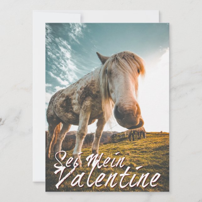 Sei mein Valentin mit schauenden Pferd V2.0 (Framsida)