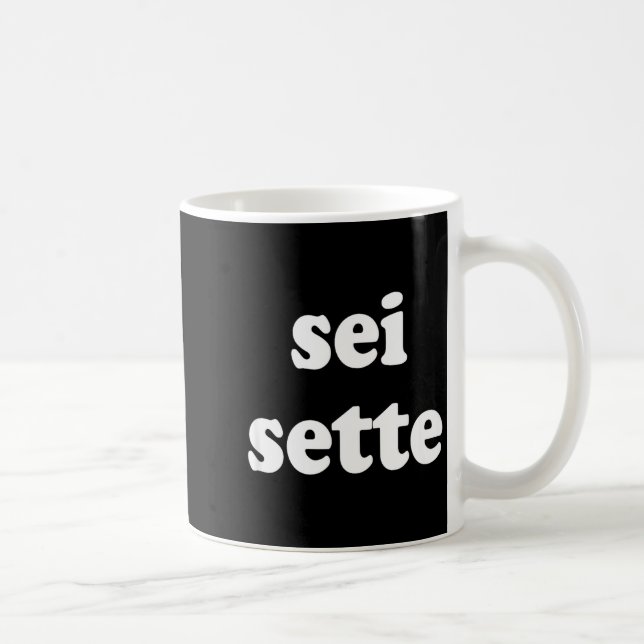 Sei Sette Italian Funny  Kaffemugg (Höger)