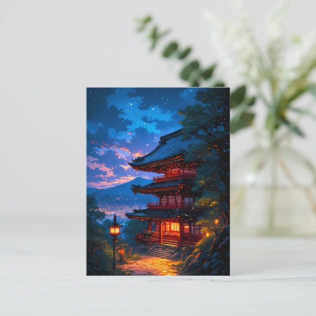 Seichi no Yoru (Helig Natten) Helg Vykort (Stående Fram)