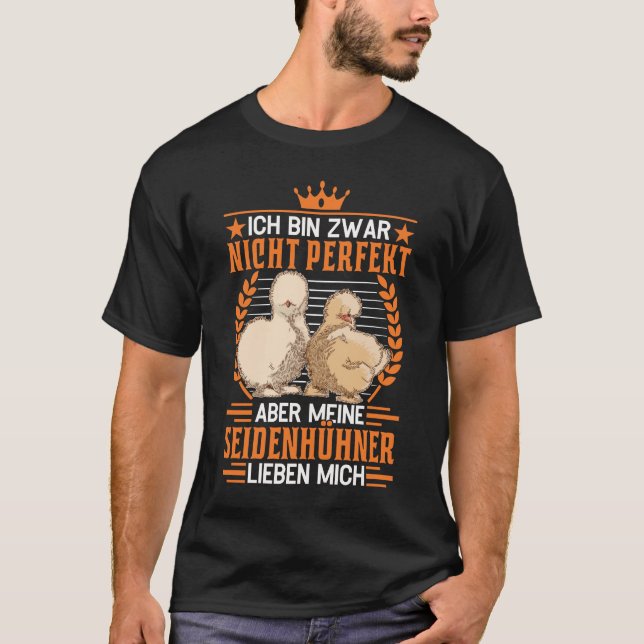 Seidenhuhn Seidenhühner Silkie Huhn Geschenk T Shirt (Framsida)