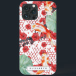 Seigaiha Blommigt Wave Mönster Koi Fish Monogram<br><div class="desc">Mönster målas med en underbar hand i ljusröda blommigtar med ditt namn eller monogram. Telefonärendena ger dig möjlighet att låta din personlighet skina. Ditt telefonfodral kan väljas för att visa din underbara mode-känsla, berätta för folk om en älskad hobby eller intresse, eller för att upprätthålla en smidig och professionell för...</div>