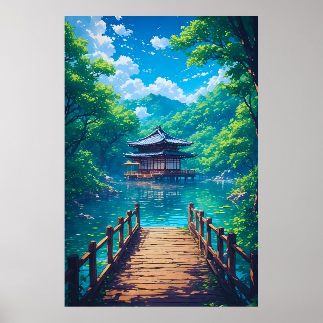 (Seijaku no Kohan) -  Lakeside Serenity Poster (Framsidan)