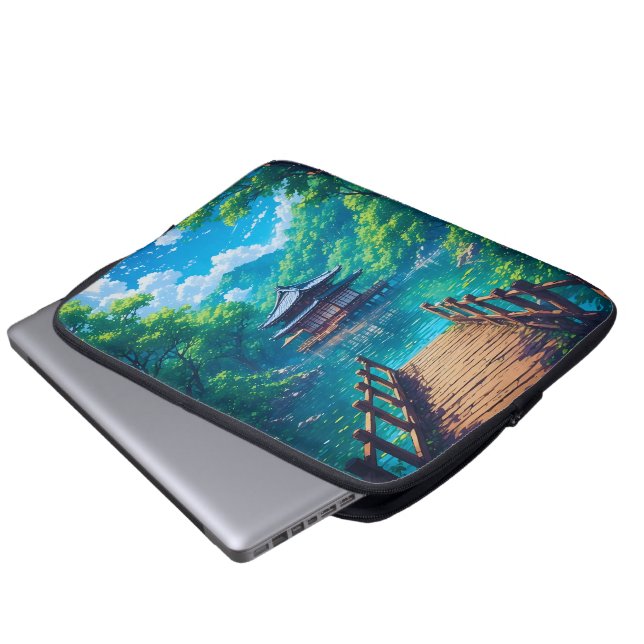 (Seijaku no Kohan) -  Sidsommar vid sjön Laptop Fodral (Framre botten)