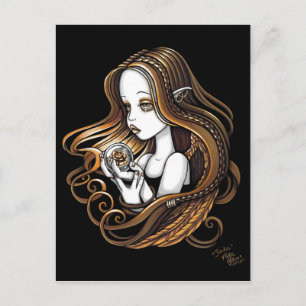’Seika’ Amber Ro Crystal Boll Angel Postcard Vykort