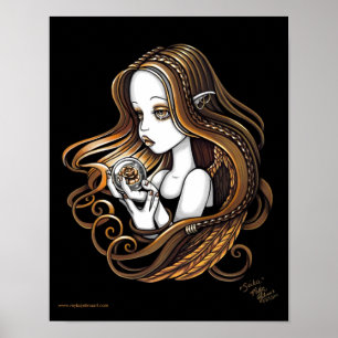 ’Seika’ Amber Ro Crystal Boll Angel Poster