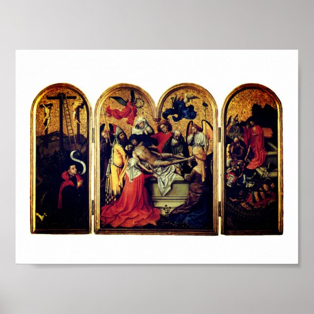 Seilern Triptych (av Robert Campin) Poster (Framsidan)