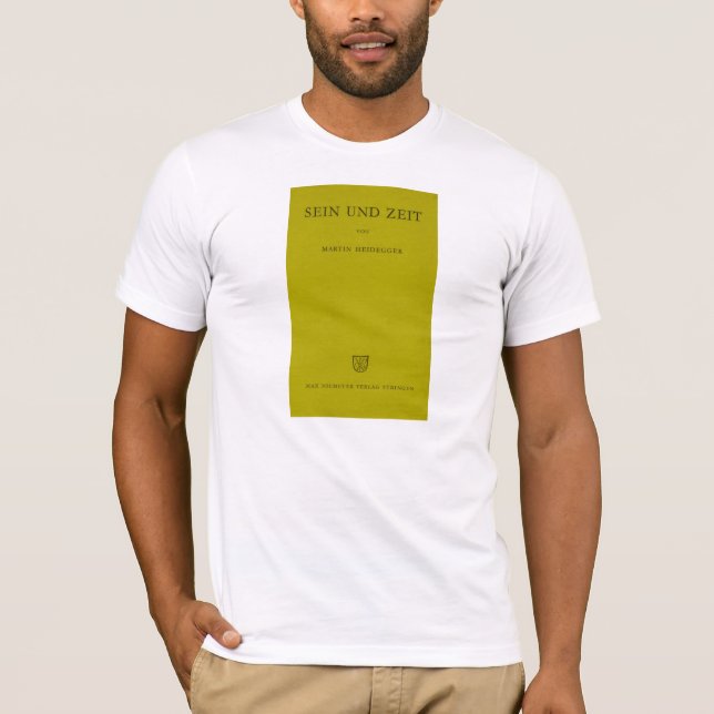 Sein Und Zeit/vara och Time Heidegger gult T Shirt (Framsida)