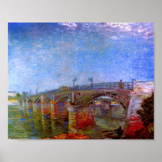 Seine Bridge på Asnières (F240)Van Gogh Fine Art Poster