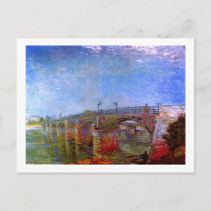 Seine Bridge på Asnières (F240)Van Gogh Fine Art Vykort