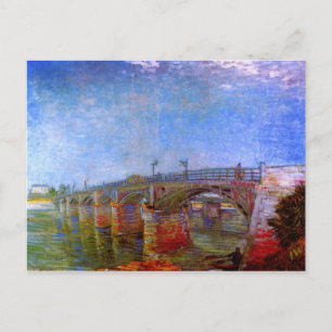 Seine Bridge på Asnières (F240)Van Gogh Fine Art Vykort