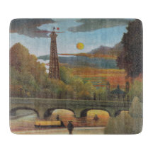 Seine & Eiffel Torn i Sunset (Paris, Frankrike)